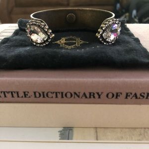 Loren Hope Large Sarra Cuff in Crystal